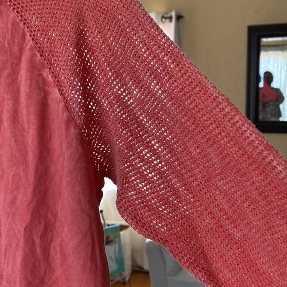 Stone washed shirt see through sleeves new, with out tags size M - Picture 2 of 5